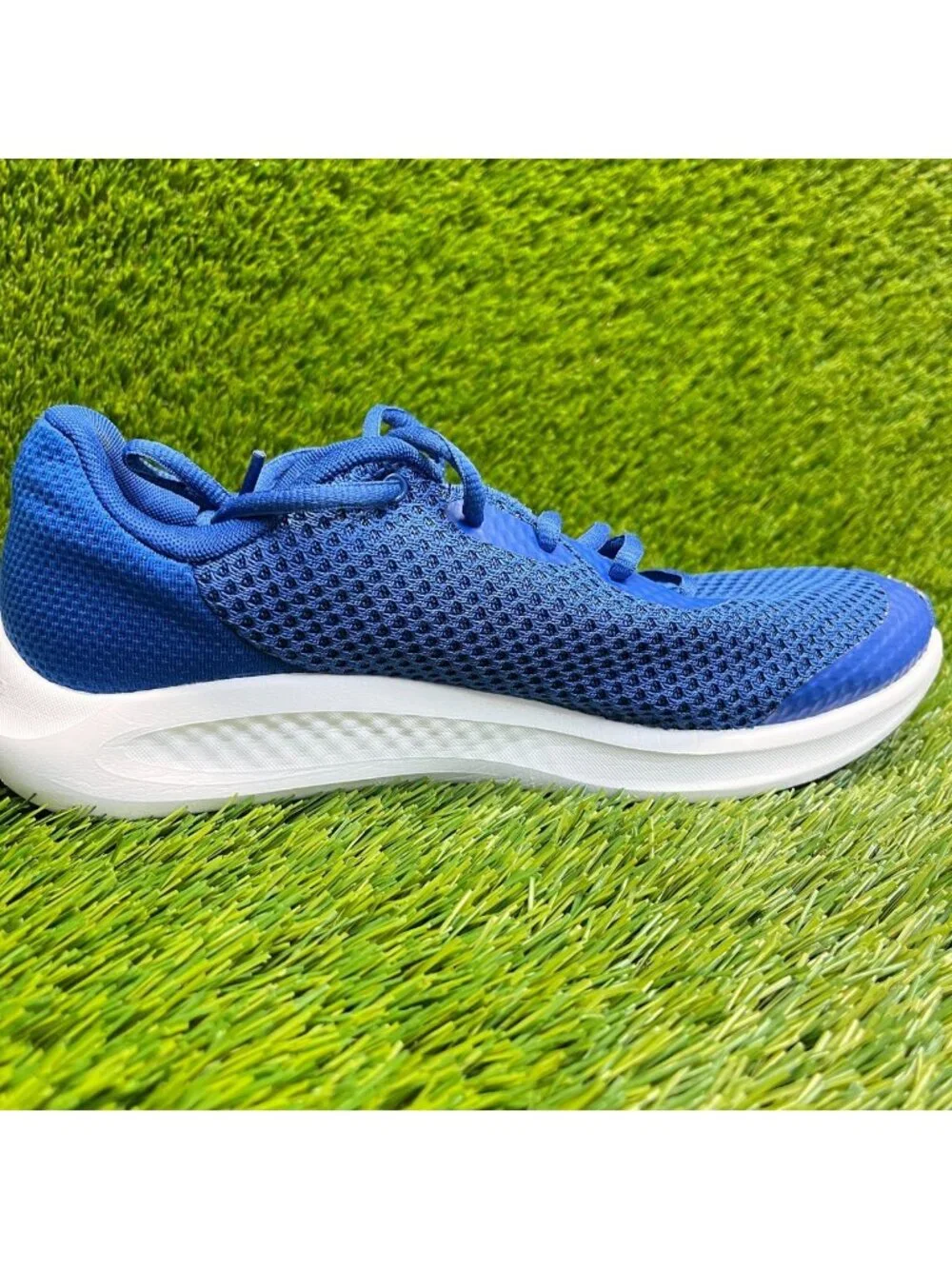 Under Armour Charged Pursuit 3 Boys Size 7Y Blue Athletic Running Shoes Sneakers